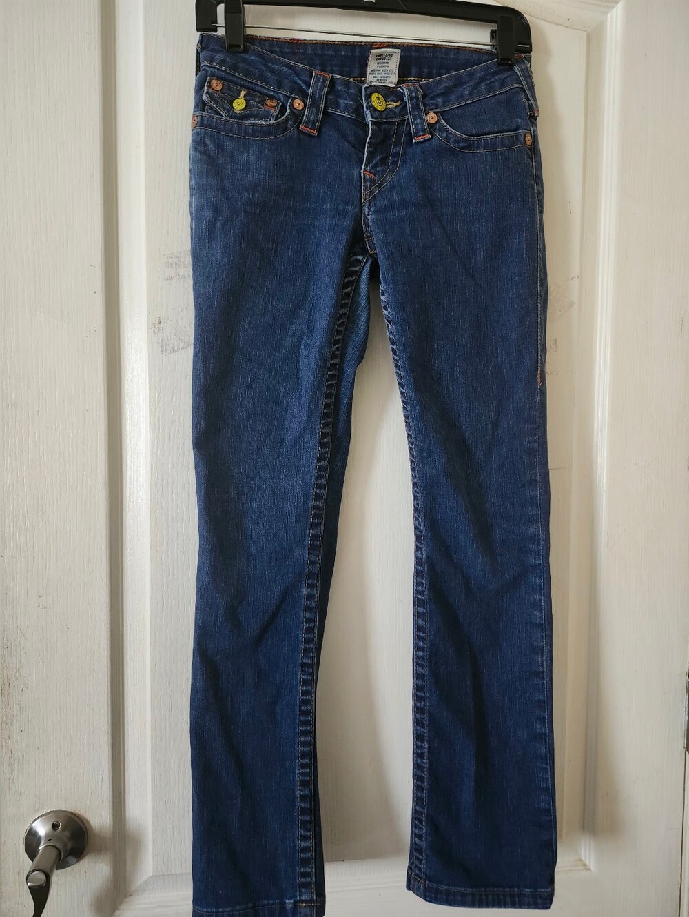 Women's True Religion Billy Blue Slim Straight Jeans